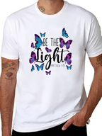 Be the Light Butterfly Graphic Tee