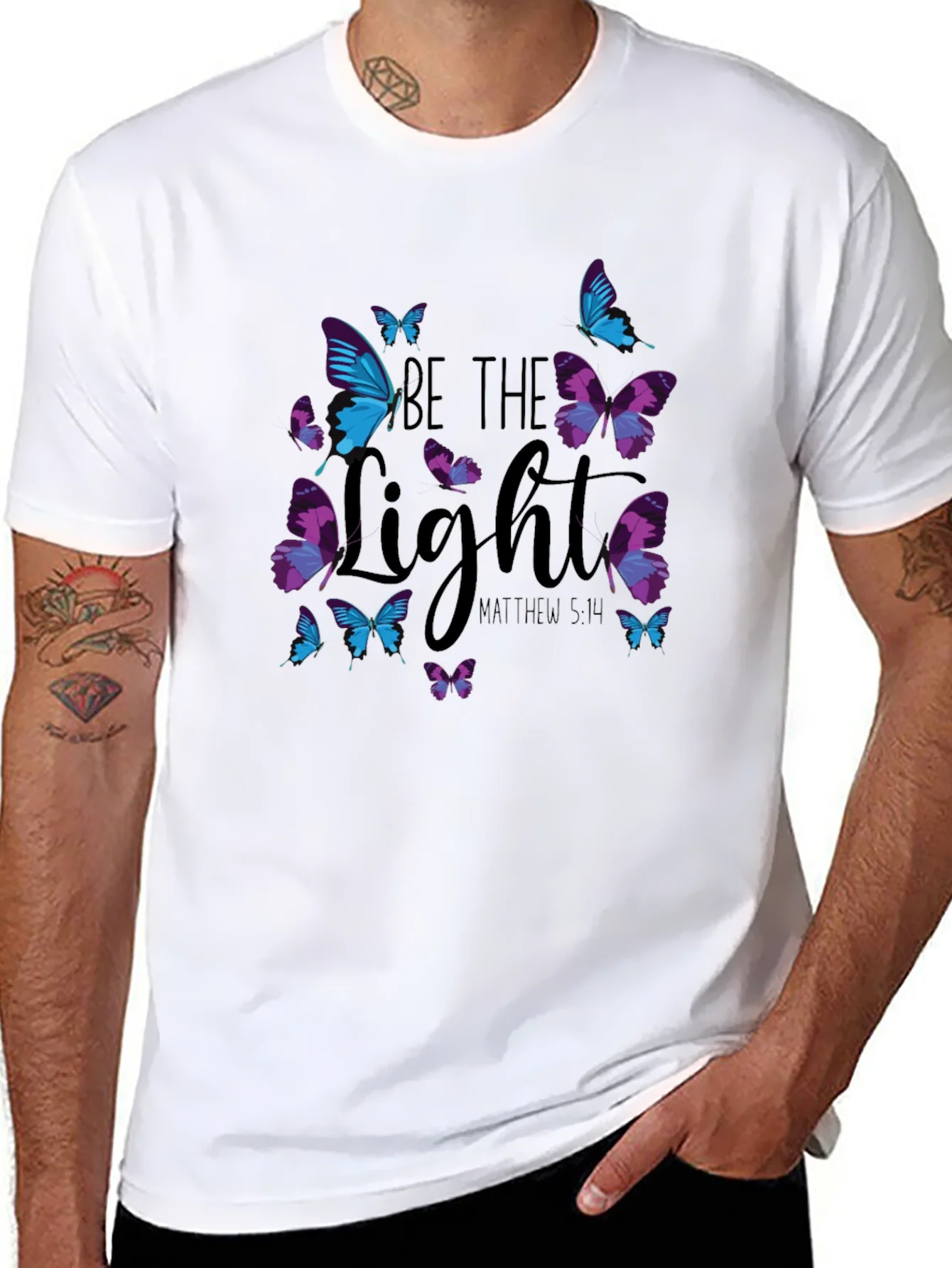 Be the Light Butterfly Graphic Tee