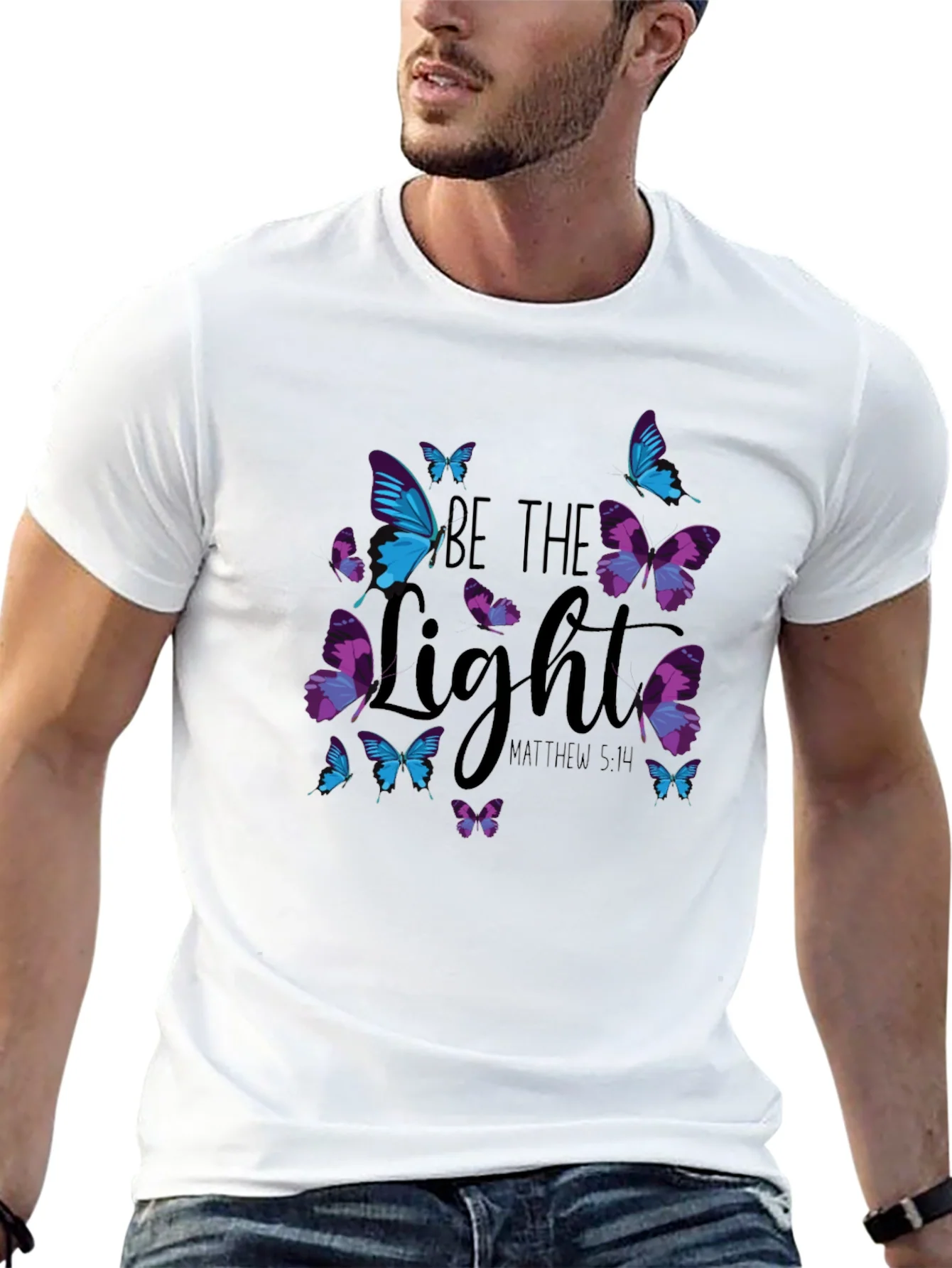 Be the Light Butterfly Graphic Tee