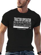 Tractor Operator Retirement Loading T-Shirt