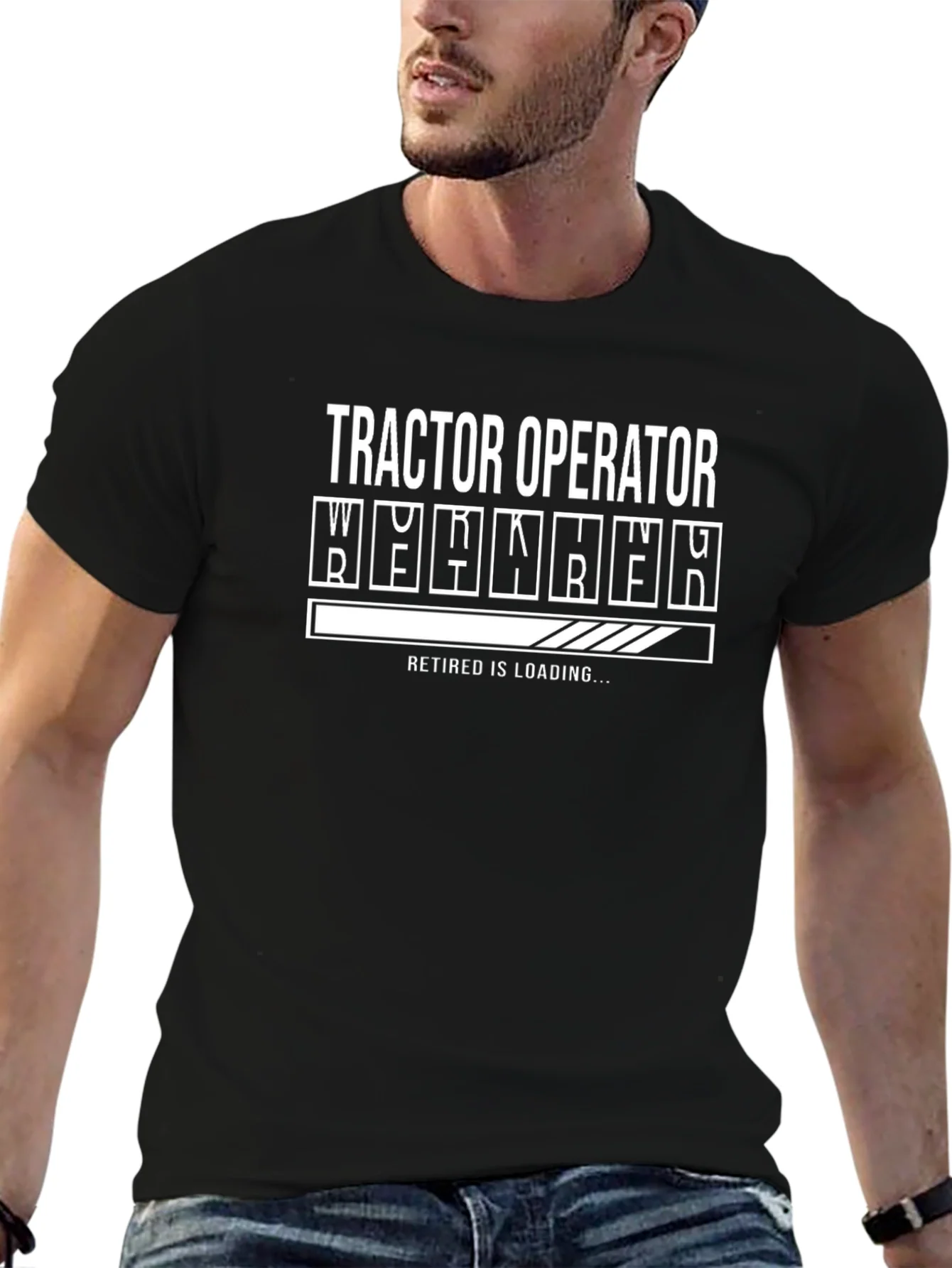 Tractor Operator Retirement Loading T-Shirt