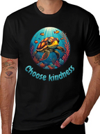 Choose Kindness Turtle Graphic T-Shirt