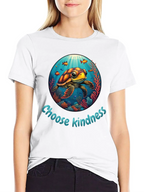 Choose Kindness Turtle Graphic T-Shirt