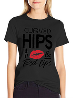 Curved Hips & Red Lips Graphic Tee