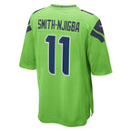 S.Seahawks #11 Jaxon Smith-Njigba Neon Green Game Football Jerseys