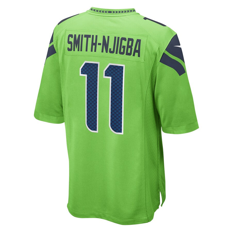S.Seahawks #11 Jaxon Smith-Njigba Neon Green Game Football Jerseys