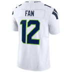 #12th Fan Player S.Seahawks White Vapor F.U.S.E Limited Football Jerseys