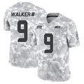S.Seahawks #9 Kenneth Walker III Player Arctic Camo Salute to Service Limited Football Jerseys