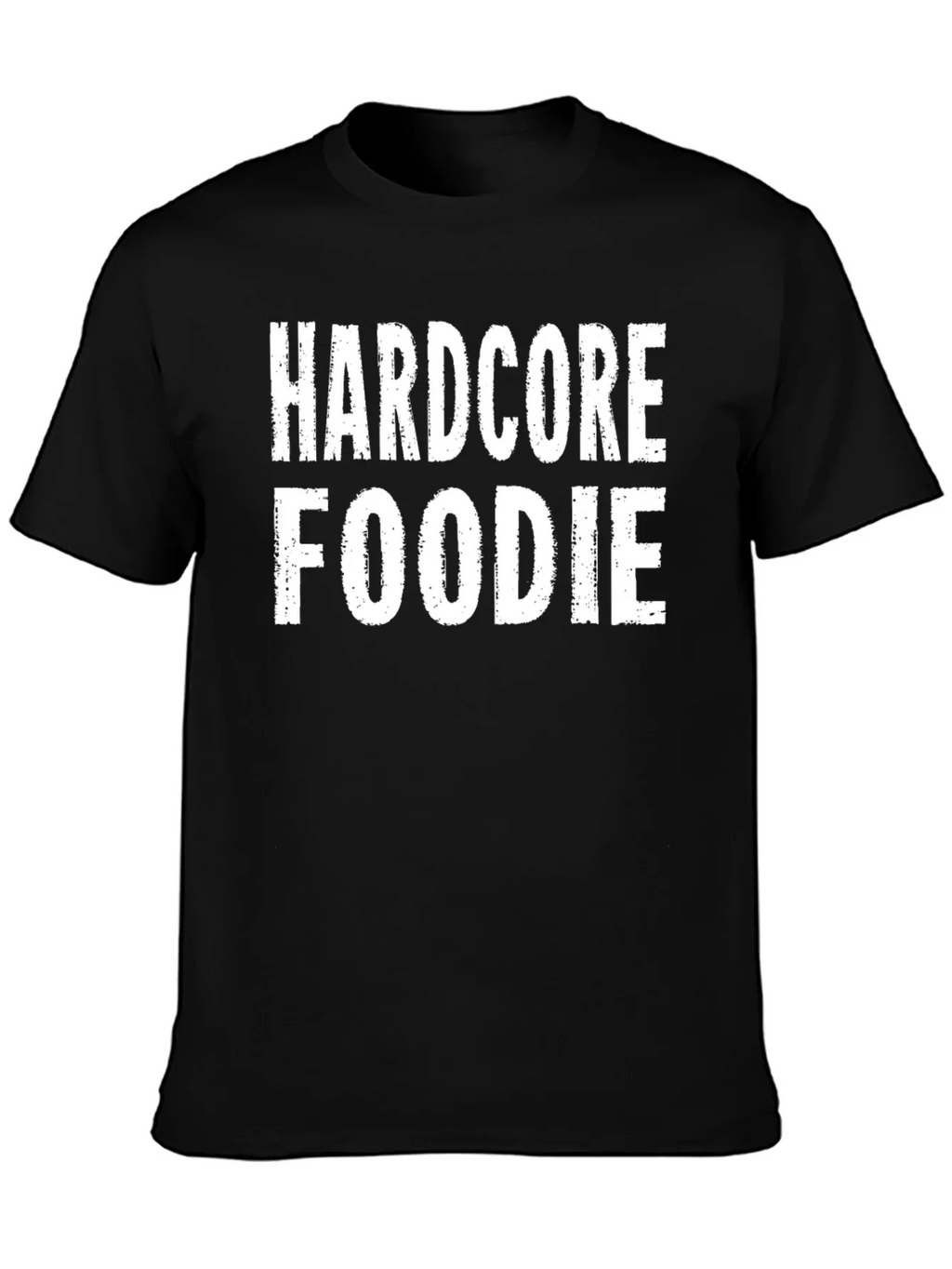 Hardcore Foodie Black Graphic T-Shirt