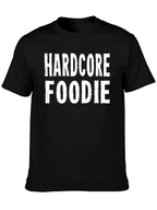 Hardcore Foodie Black Graphic T-Shirt