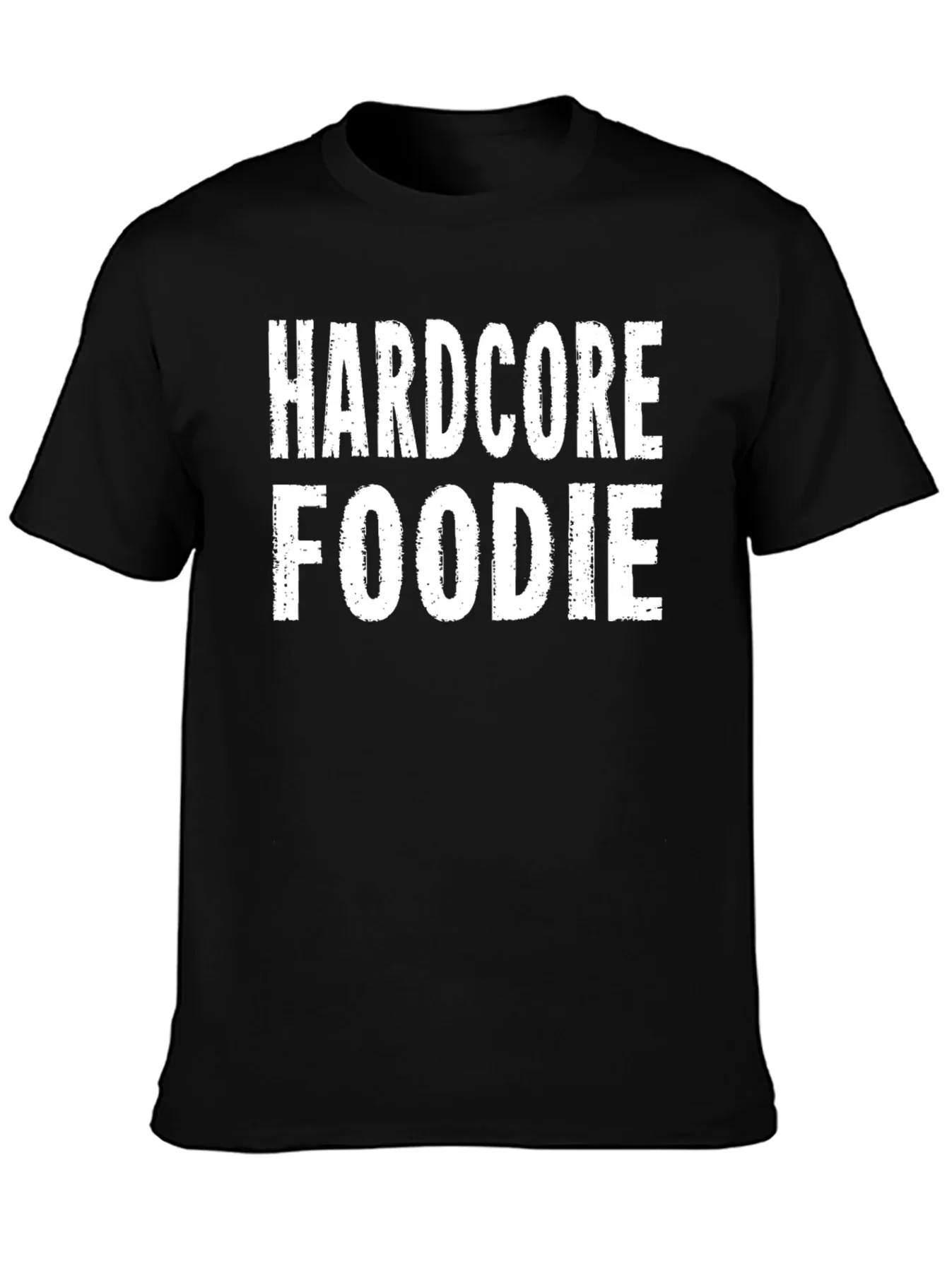 Hardcore Foodie Black Graphic T-Shirt