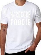 Hardcore Foodie Black Graphic T-Shirt