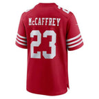 #23 Christian McCaffrey Player SF.49ers Scarlet Game Football Jerseys