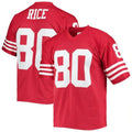SF.49ers #80 Jerry Rice Player  Scarlet Legacy Replica Football Jerseys
