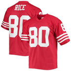 SF.49ers #80 Jerry Rice Player  Scarlet Legacy Replica Football Jerseys