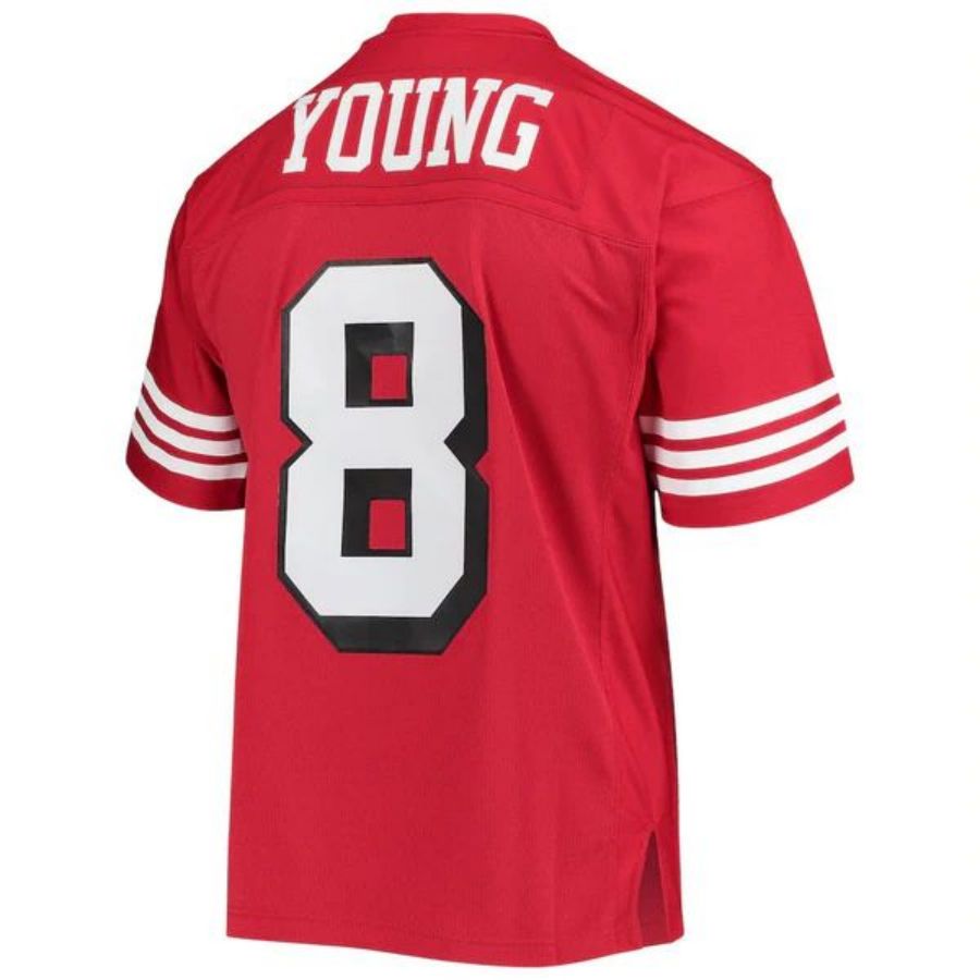 SF.49ers #8 Steve Young Player  Scarlet 1994 Legacy Replica Football Jerseys