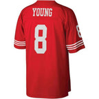 SF.49ers #8 Steve Young Player  Scarlet Legacy Replica Football Jerseys