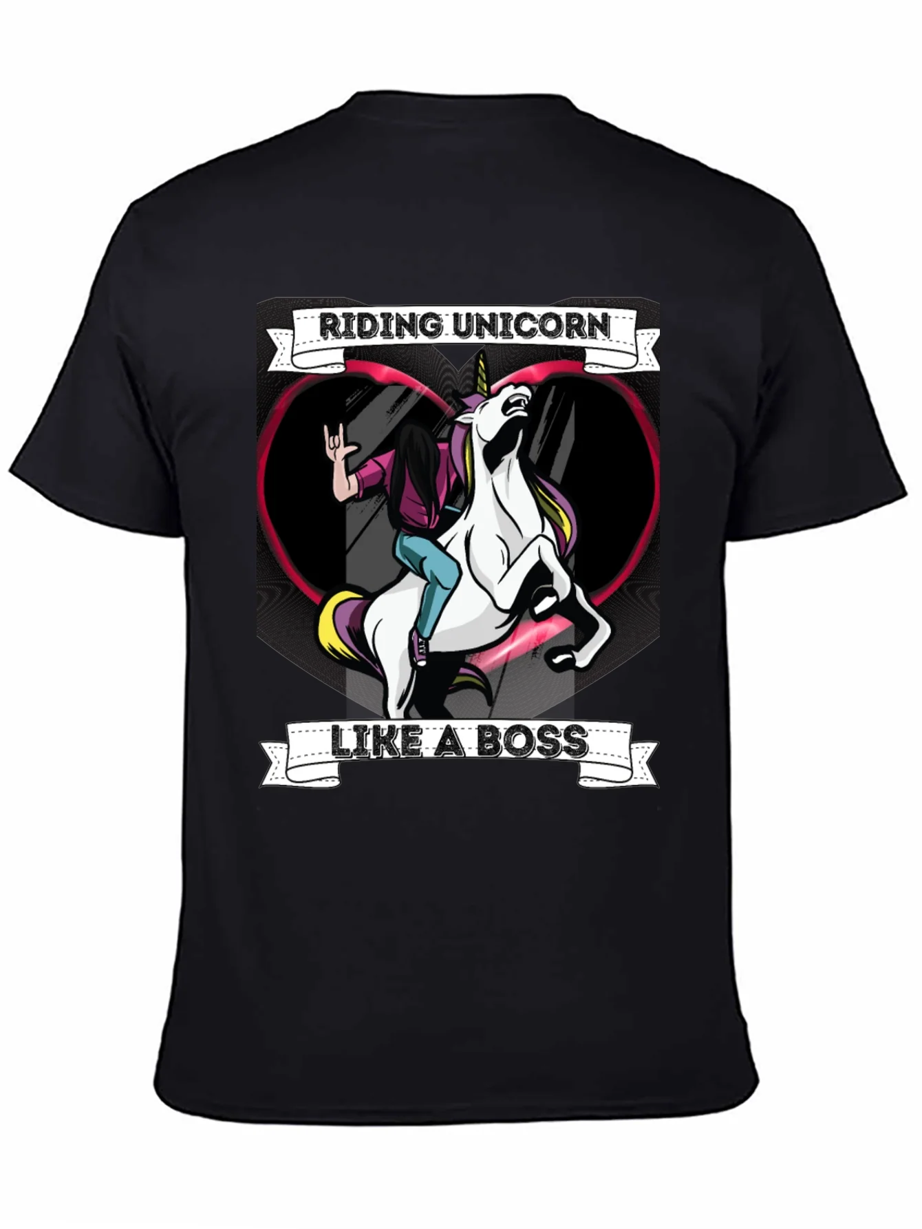 Riding Unicorn Like a Boss Graphic Tee