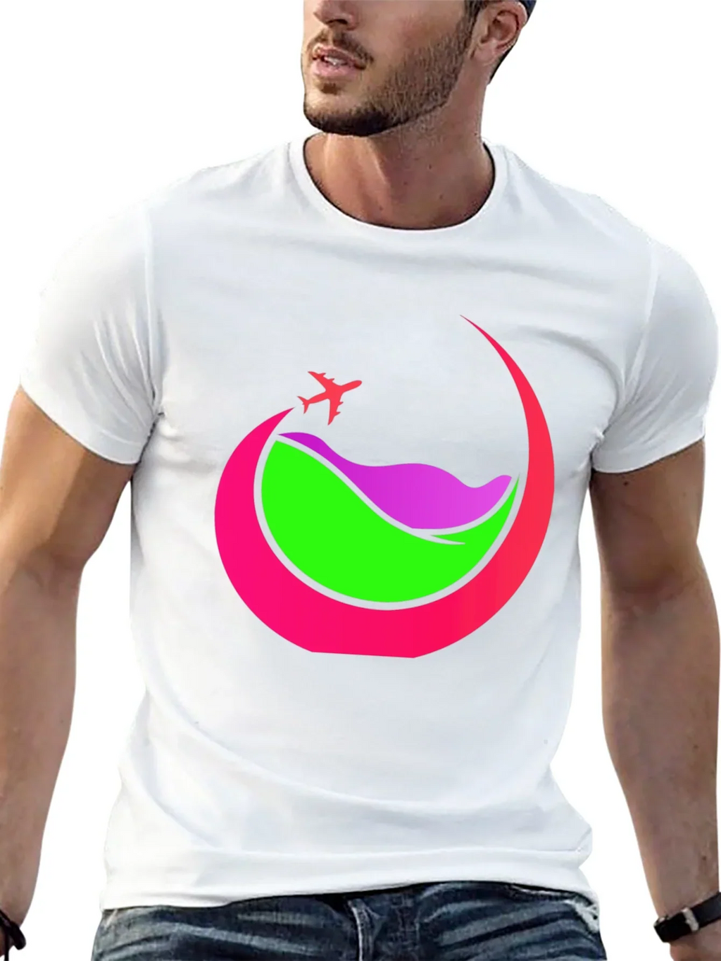 Travel Graphic Tee - Airplane Adventure Shirt