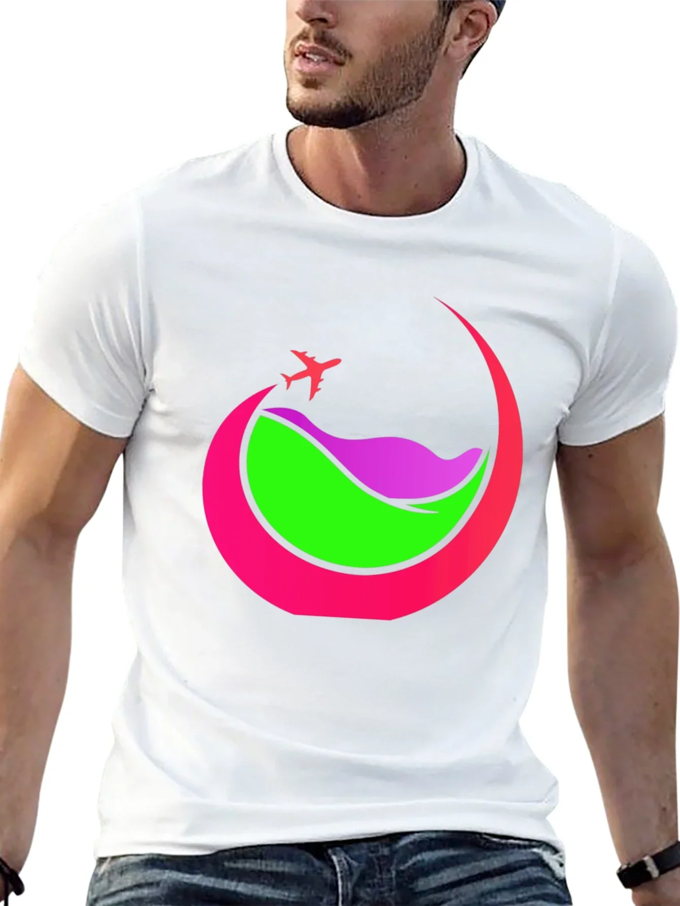 Travel Graphic Tee - Airplane Adventure Shirt