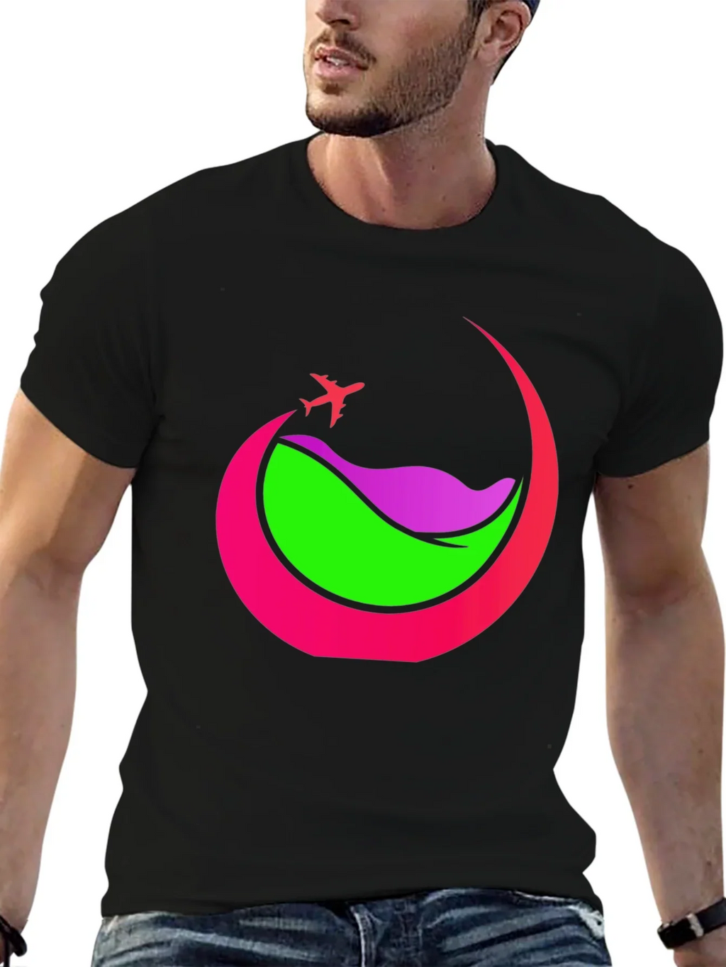 Travel Graphic Tee - Airplane Adventure Shirt