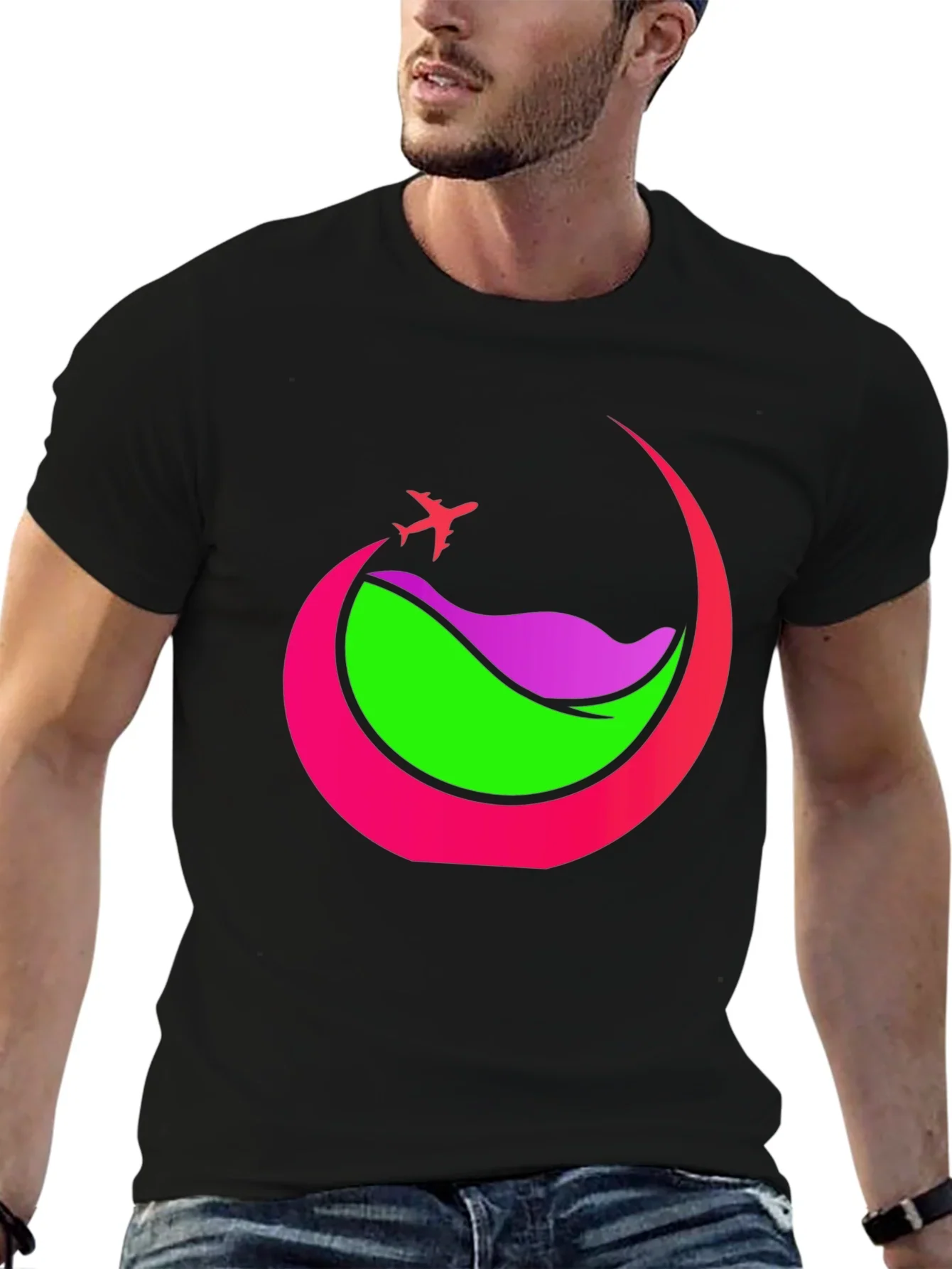 Travel Graphic Tee - Airplane Adventure Shirt