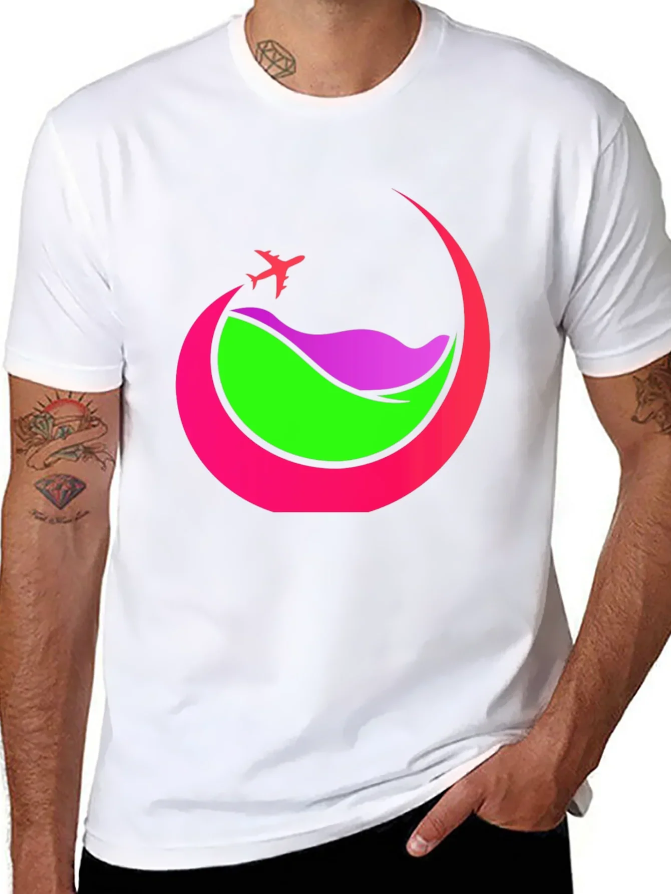 Travel Graphic Tee - Airplane Adventure Shirt