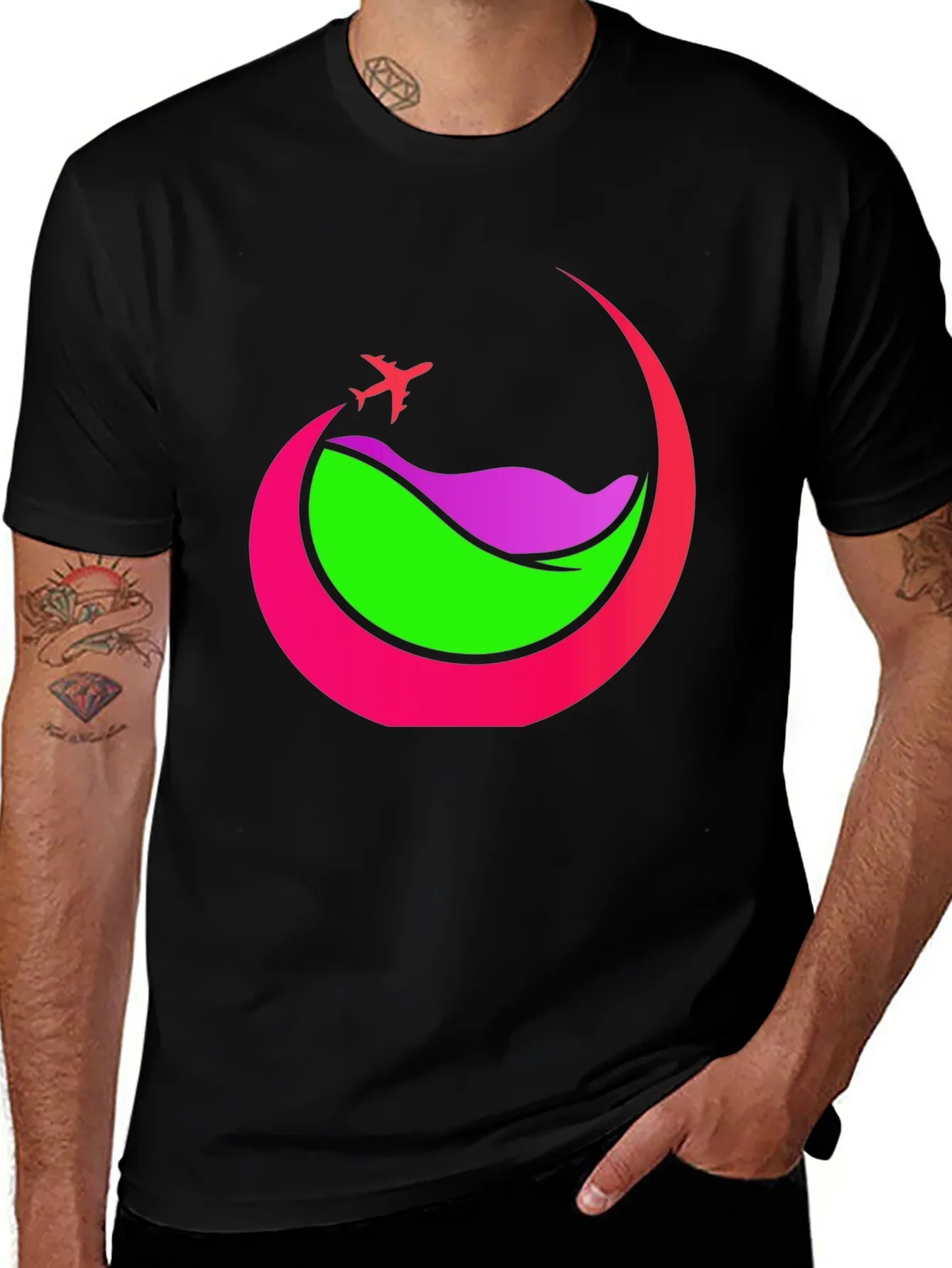 Travel Graphic Tee - Airplane Adventure Shirt
