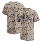 San Diego Padres Alternate Vapor Premier Elite Patch Jersey - Camo Stitched Baseball Jersey