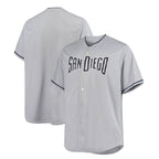 San Diego Padres Road Official Cool Base Jersey - Gray Baseball Jerseys