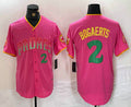 San Diego Padres #2 Xander Bogaerts Pink Player Number Fashion Baseball Jersey