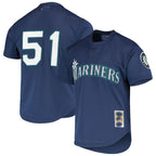 Seattle Mariners #51 Ichiro Suzuki  Royal Cooperstown Collection Mesh Batting Practice Jersey Baseball Jerseys