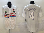 St. Louis Cardinals #4 Yadier Molina White Cool Base Stitched Baseball Jersey