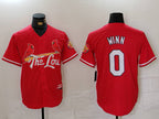 St Louis Cardinals #0 Masyn Winn Red 2024 City Connect Limited Stitched Baseball Jersey