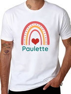 Paulette Rainbow Heart Graphic Tee