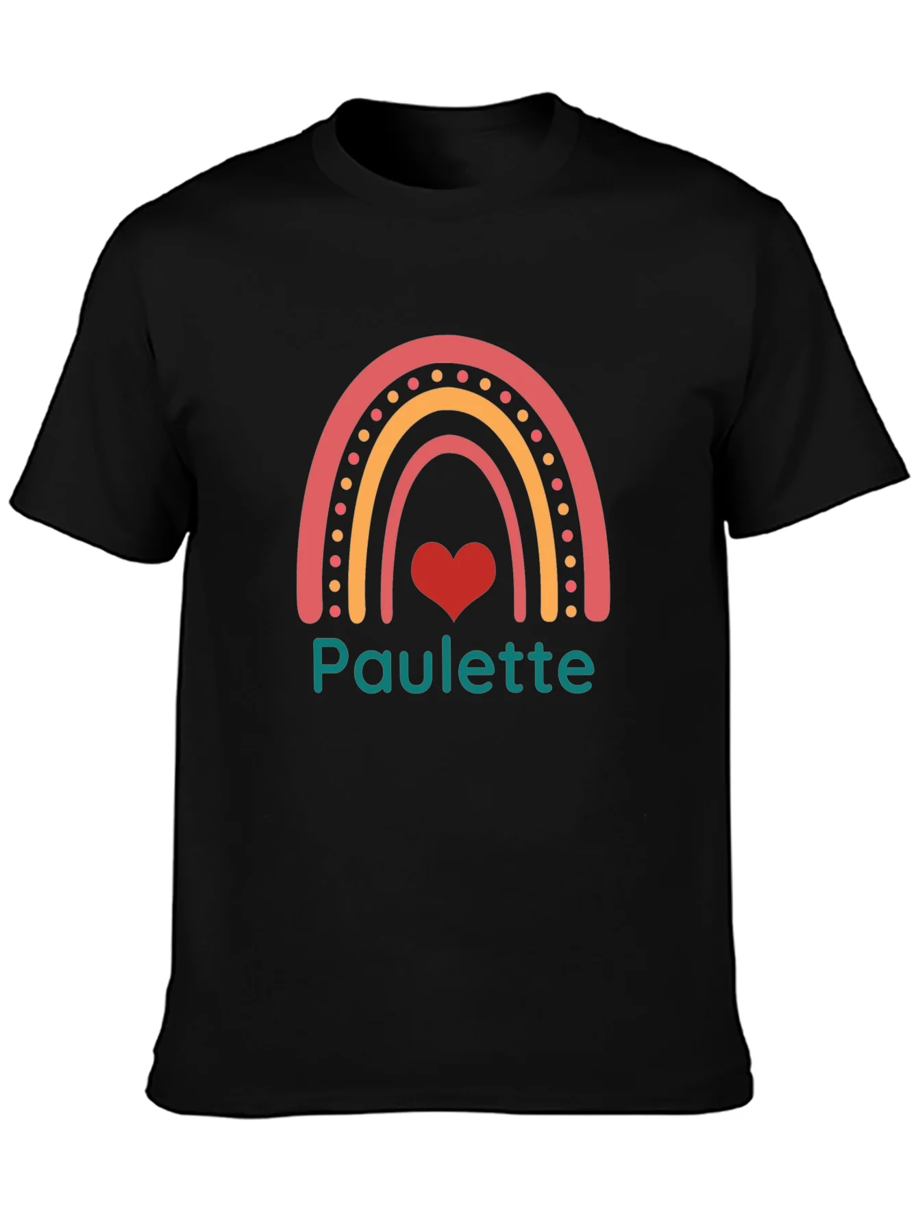 Paulette Rainbow Heart Graphic Tee