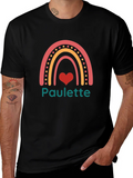 Paulette Rainbow Heart Graphic Tee