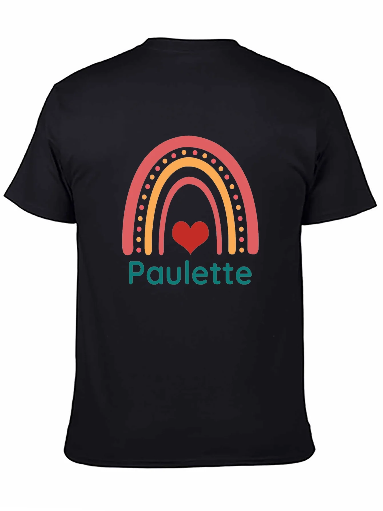 Paulette Rainbow Heart Graphic Tee