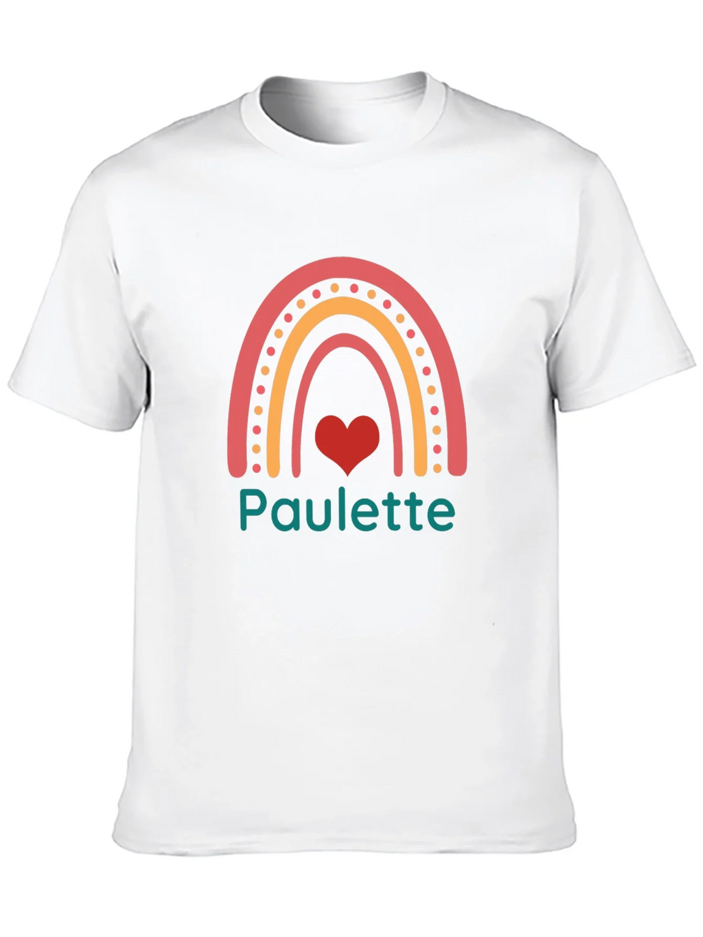 Paulette Rainbow Heart Graphic Tee