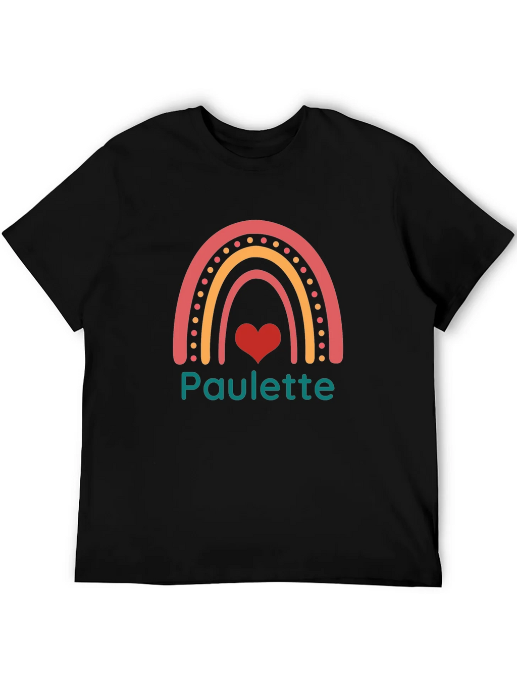 Paulette Rainbow Heart Graphic Tee