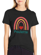 Paulette Rainbow Heart Graphic Tee