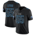 T.Titans #55 JC Latham Player Black Fashion Elite Limited Football Jerseys
