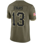 #13 Mike Evans Player TB.Buccaneers Olive Salute To Service Limited Football Jerseys