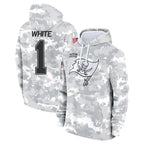 TB.Buccaneers #1 Rachaad White Player Salute to Service Hoodies Football Jerseys
