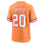 TB.Buccaneers #20 Ronde Barber Player Orange Home Game Football Jerseys