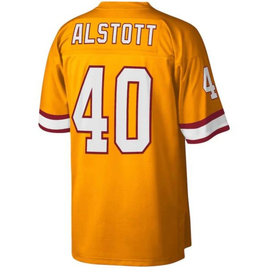 TB.Buccaneers #40 Mike Alstott  Orange Big & Tall 1996 Retired Player Replica Football Jerseys