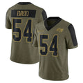 TB.Buccaneers #54 Lavonte David Player Salute to Service Limited Olive Football Jerseys