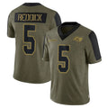 TB.Buccaneers #5 Haason Reddick Player Salute to Service Limited Olive Football Jerseys