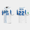 #22 TIAGO DA SILVA ITALY BASEBALL 2023 WORLD BASEBALL CLASSIC JERSEY ¨C WHITE Stitches Baseball Jerseys