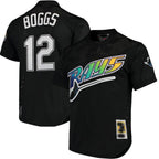 Tampa Bay Rays #12 Wade Boggs  Black Cooperstown 1991 Mesh Batting Practice Jersey Baseball Jerseys